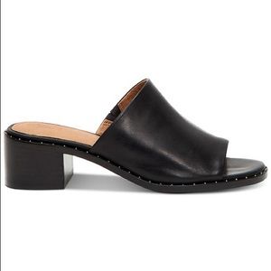 Frye black Leather Cindy mule sandal 10 M